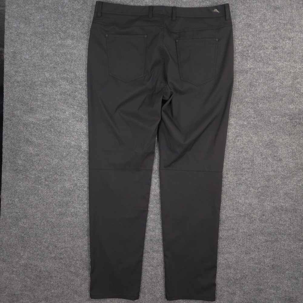 Tommy Bahama Tropic Line Performance Pants Mens *40X33* Black Golf Preppy Casual - Picture 3 of 9